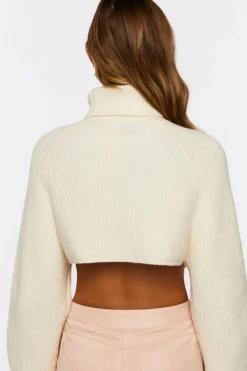 Cropped Turtleneck Sweater