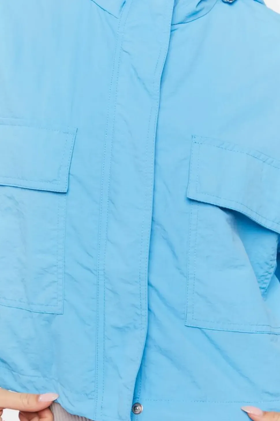 Cropped Windbreaker Jacket