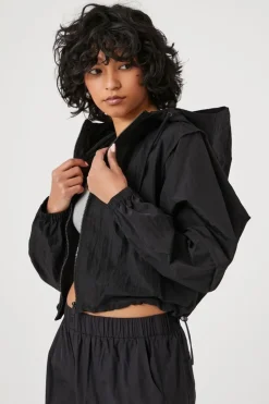 Cropped Windbreaker Jacket