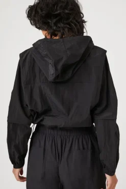 Cropped Windbreaker Jacket