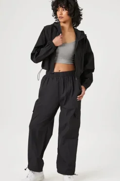 Cropped Windbreaker Jacket