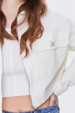 Cropped Zip-Up Jacket