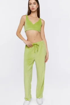Crop Top & Drawstring Pants Set