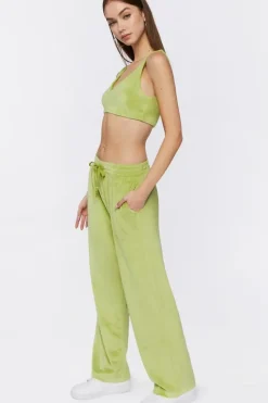 Crop Top & Drawstring Pants Set