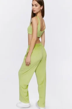 Crop Top & Drawstring Pants Set