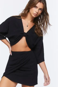 Crop Top & Mini Skirt Set