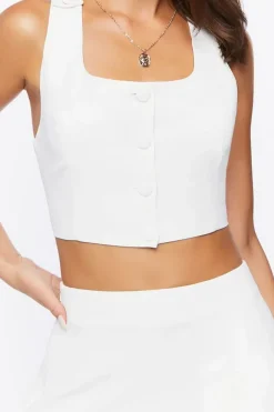 Crop Top & Pleated Mini Skirt Set