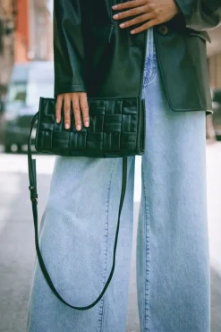 Crosshatch Quilted Crossbody Bag