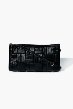 Crosshatch Quilted Crossbody Bag