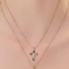 Cross Pendant Layered Necklace