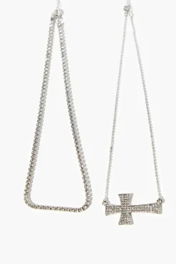 Cross Pendant Necklace Set