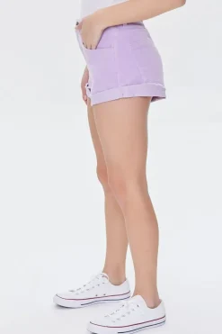 Cuffed Corduroy Shorts