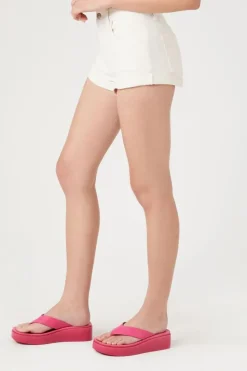 Cuffed Corduroy Shorts