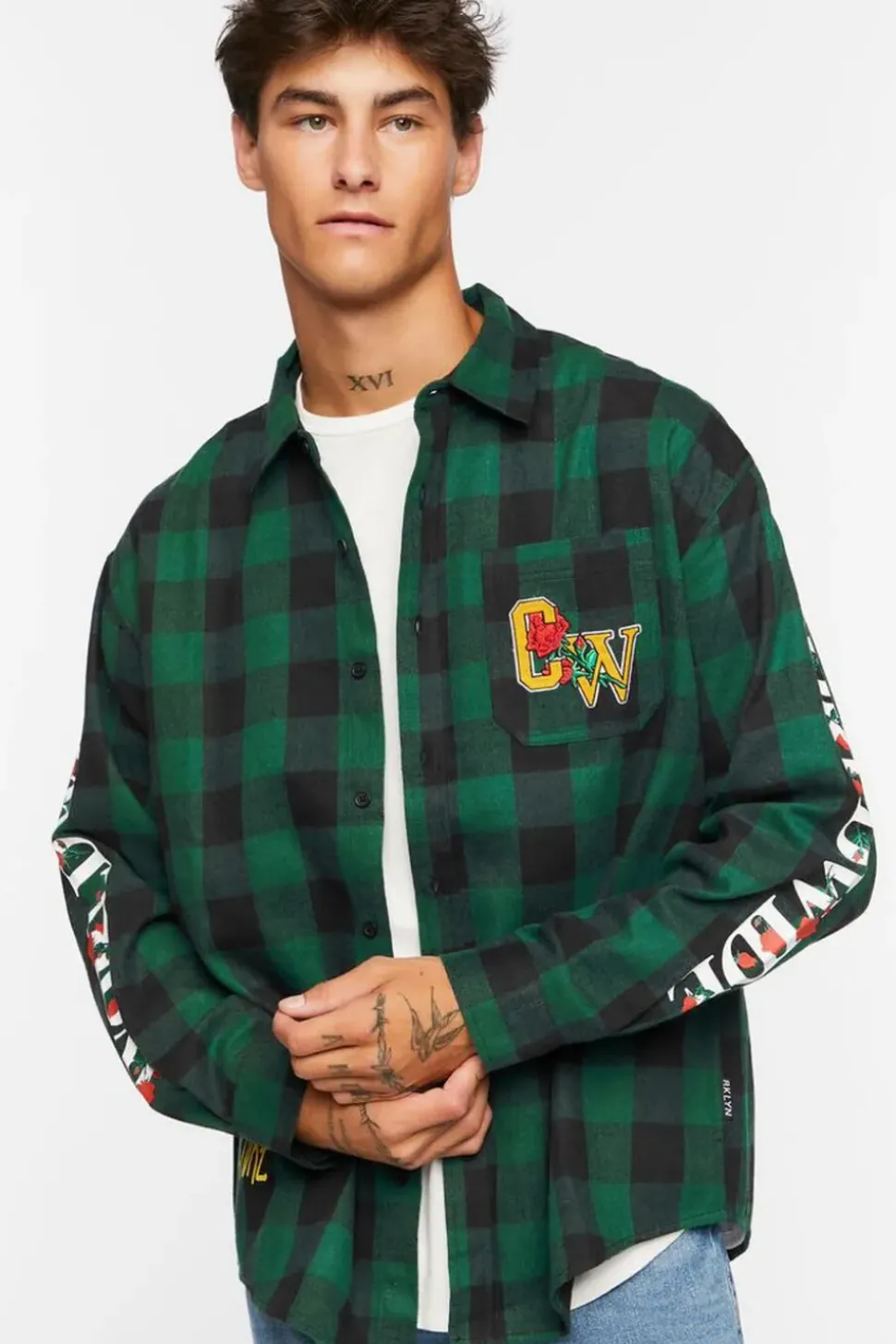 Culture Graphic Plaid Shirt