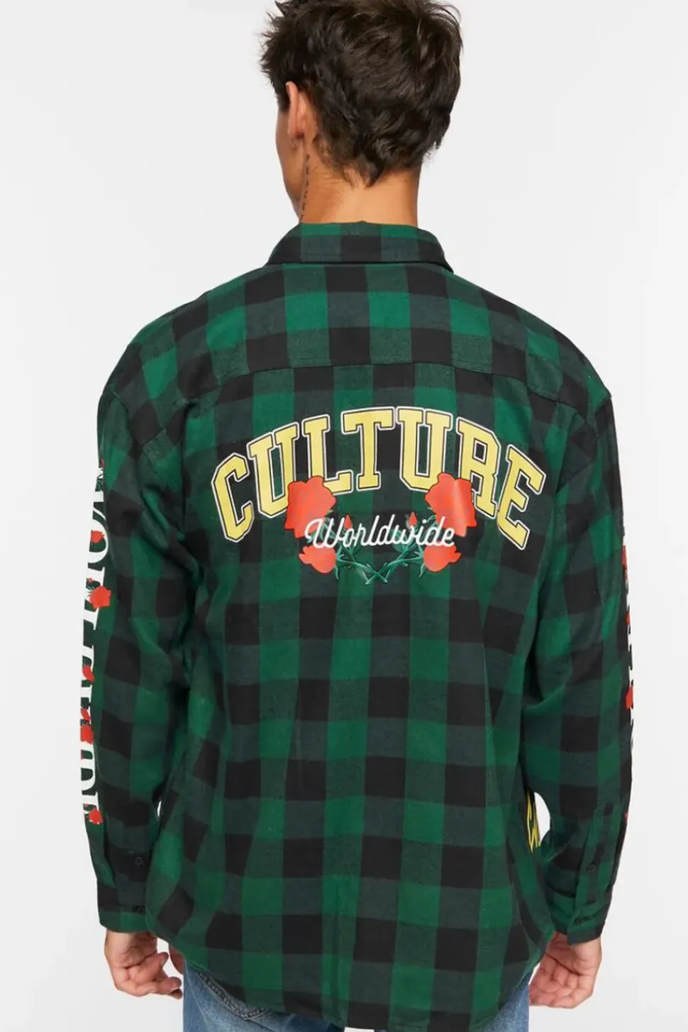 Culture Graphic Plaid Shirt
