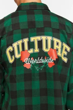 Culture Graphic Plaid Shirt