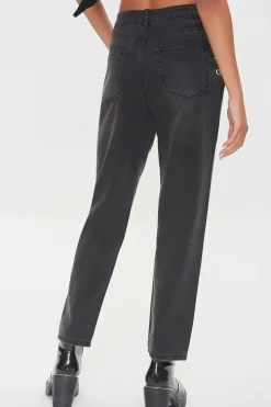 Curb Chain High-Rise Jeans