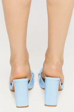 Curb Chain Slip-On Heels