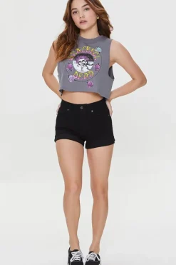 Curvy High-Rise Denim Shorts