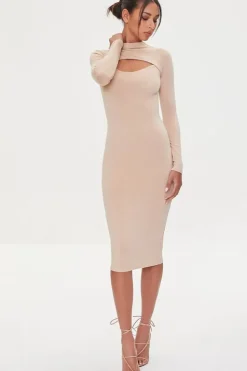 Cutout Bodycon Midi Dress