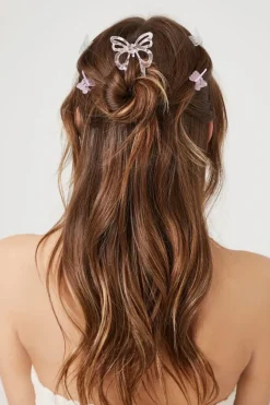 Cutout Butterfly Hair Clip Set