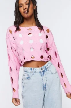 Cutout Cropped Sweater