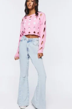 Cutout Cropped Sweater