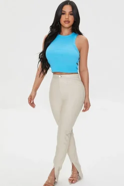 Cutout Cropped Tank Top
