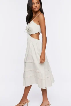 Cutout Fit & Flare Midi Dress