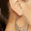 Cutout Geo Hoop Earrings