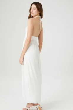 Cutout Halter Maxi Dress