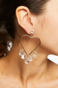 Cutout Heart Chandelier Earrings