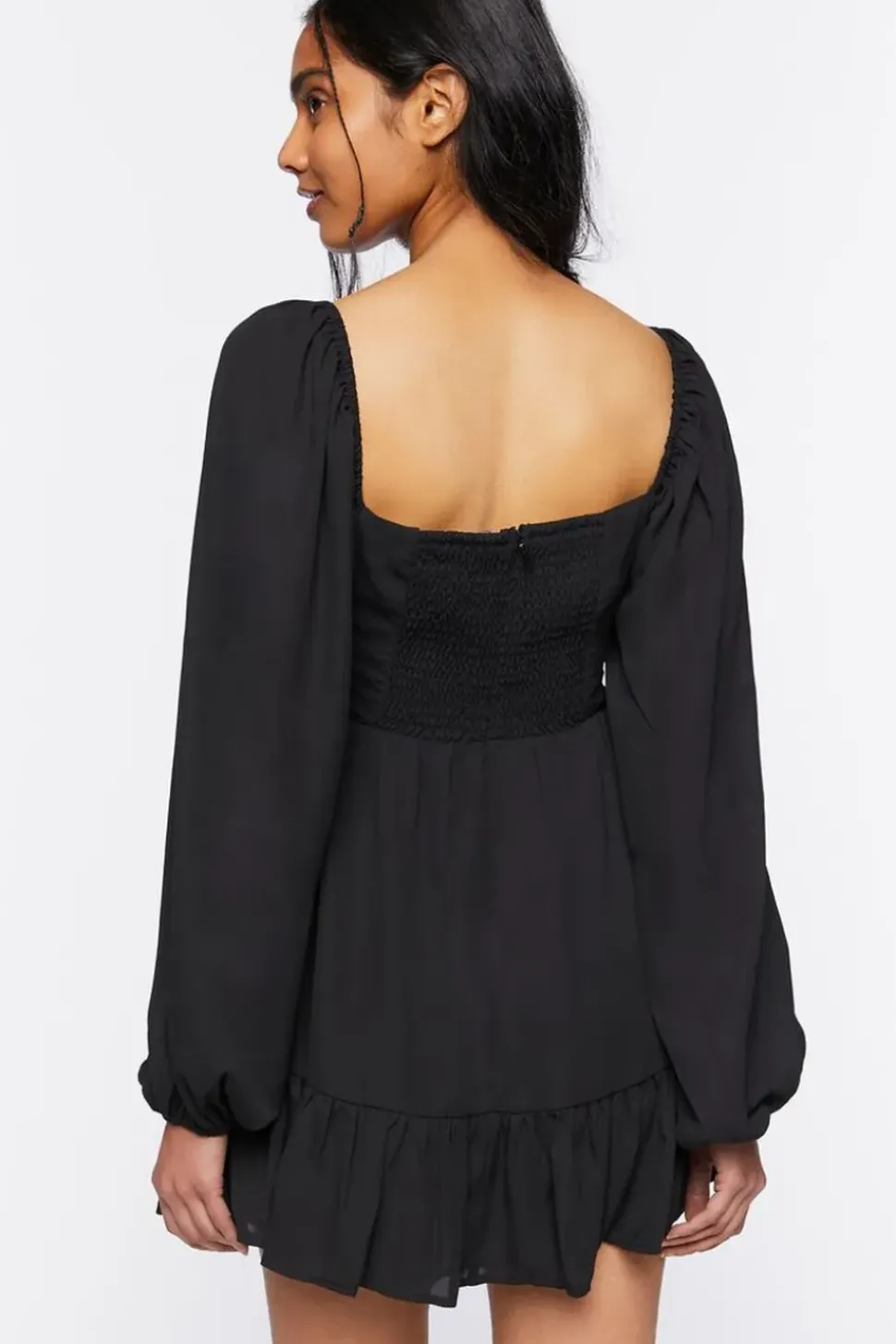 Cutout Lace-Up Mini Dress