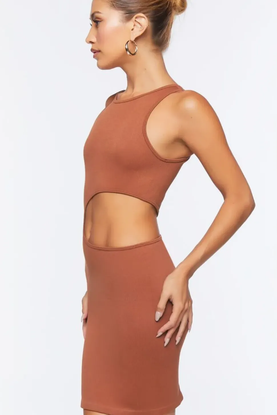 Cutout Mini Tank Dress