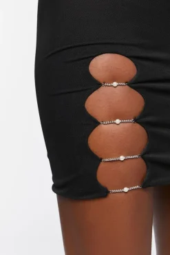 Cutout Mini Tube Dress