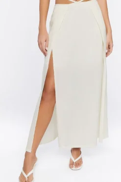 Cutout M-Slit Maxi Skirt