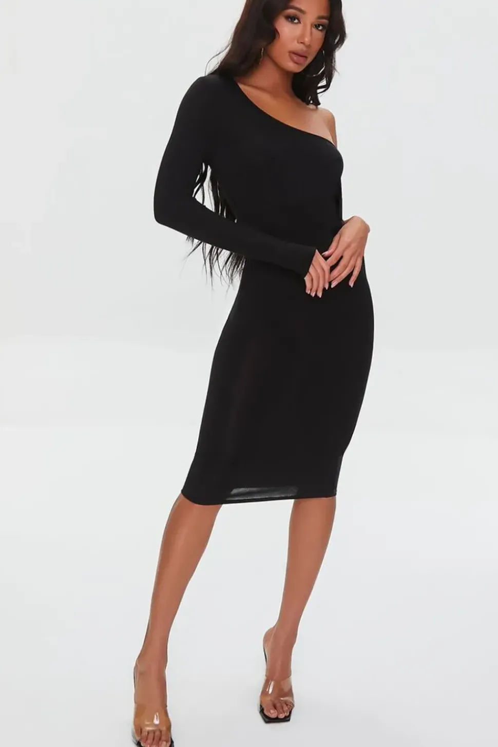 Cutout One-Shoulder Bodycon Dress