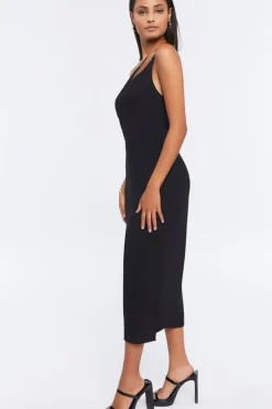 Cutout One-Shoulder Midi Dress