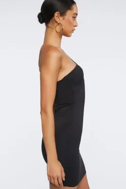 Cutout One-Shoulder Mini Dress