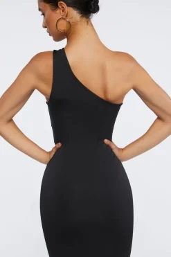 Cutout One-Shoulder Mini Dress