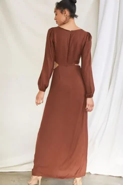 Cutout O-Ring Maxi Dress