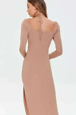 Cutout O-Ring Slit Dress