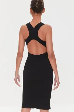 Cutout Ribbed Tank Dress