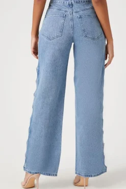 Cutout 90S-Fit High-Rise Jeans
