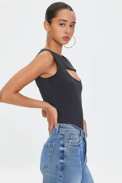 Cutout Sleeveless Bodysuit