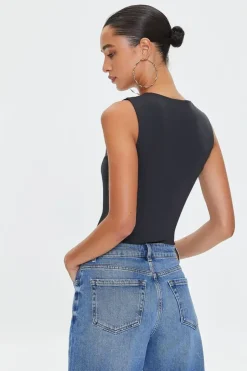 Cutout Sleeveless Bodysuit