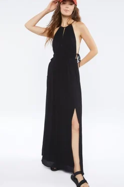 Cutout Tie-Back Maxi Dress
