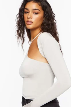 Cutout Tie-Neck Top