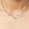 Cz Layered Pendant Necklace