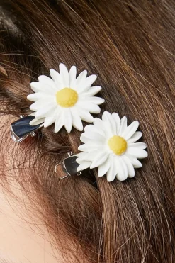 Daisy Hair Clip Set